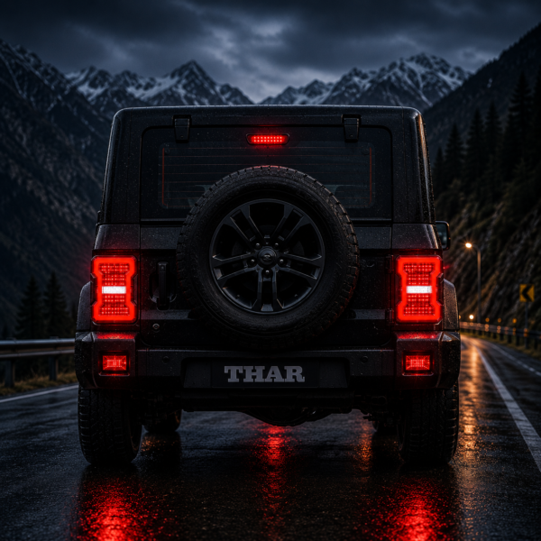 Mahindra Thar Rubicon Style Red Tail Light for better offroad