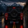 mahindra thar with Wrangler Style Red Color Premium Tail Light