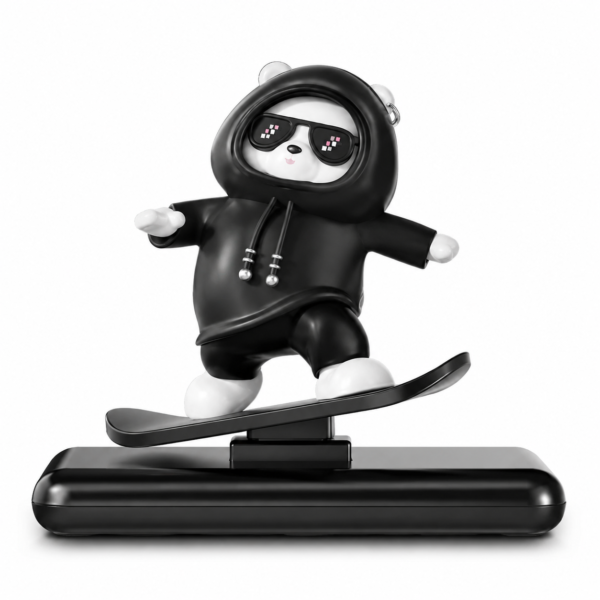 Cute Black Color Skateboarding Sliding Panda