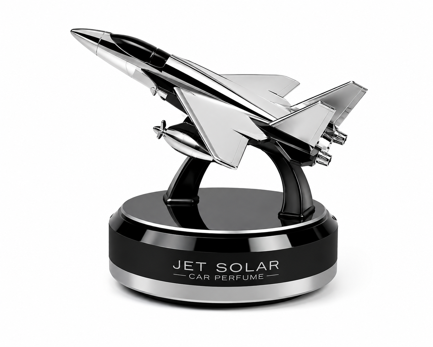 Silver Fighter Jet Design Dashboard Air Freshener